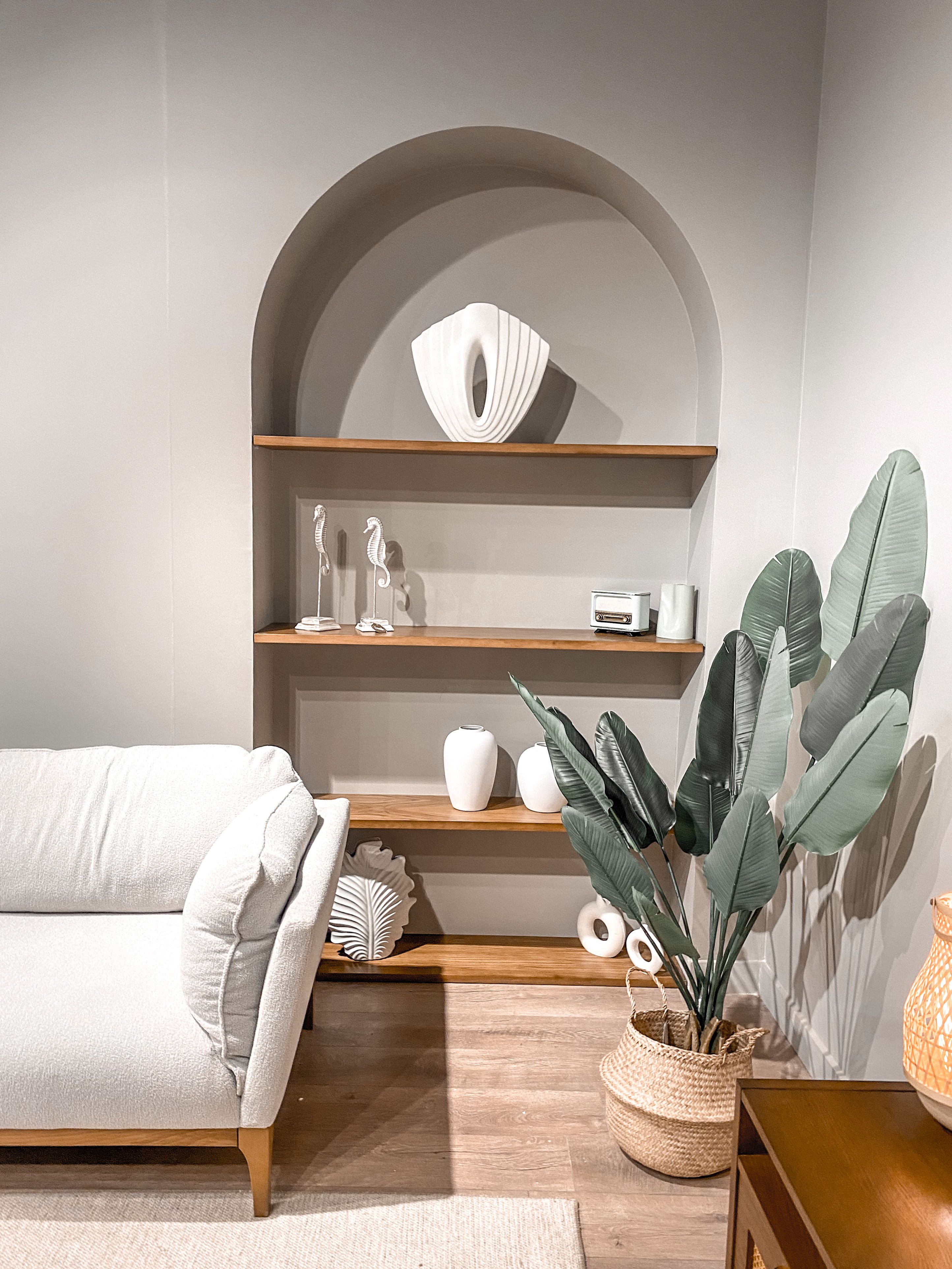 Beautifully organised and styled living space